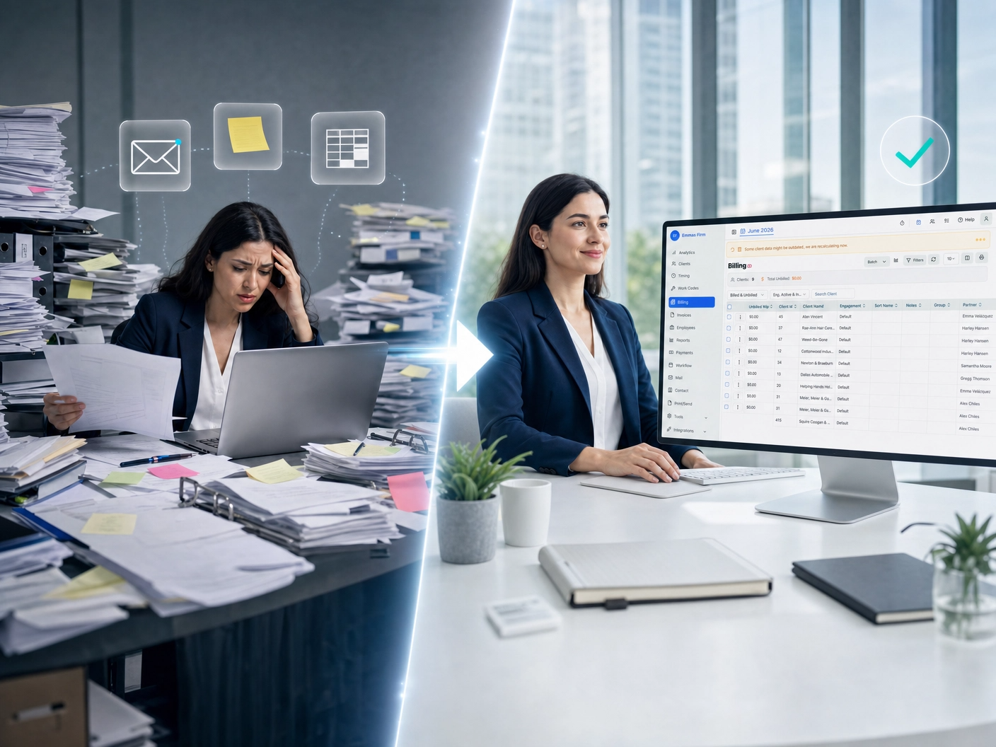 Visibility problems inside accounting firms during busy season